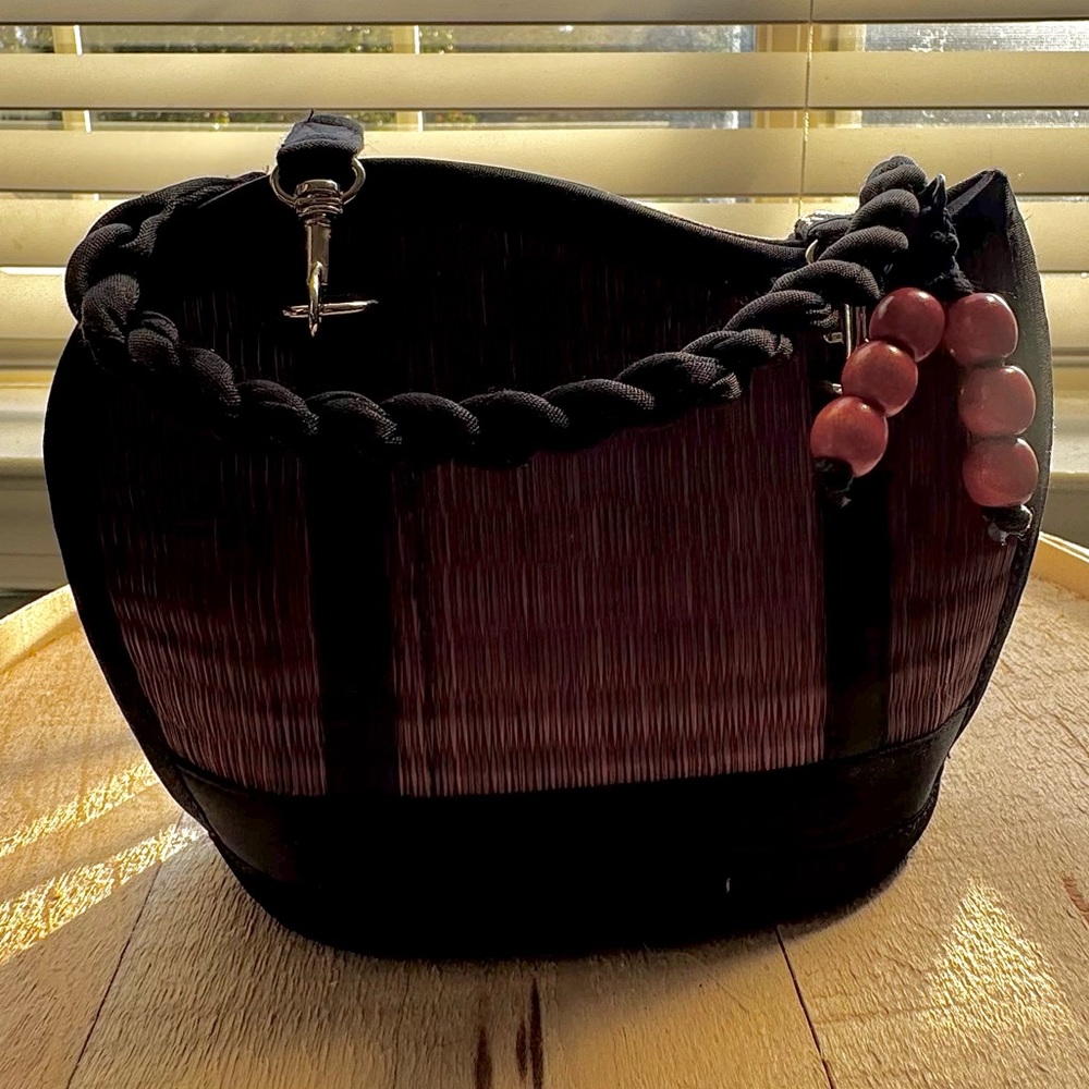 Chic Black and Brown Women's Hobo Bag